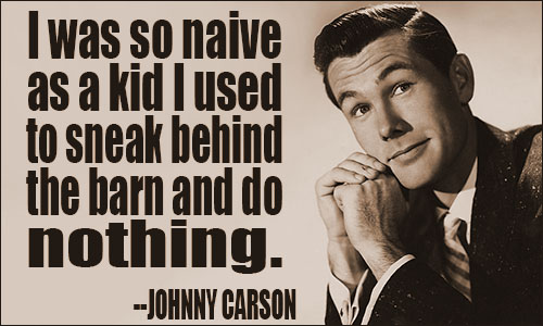 Johnny Carson quote