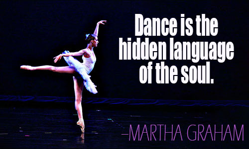 dance sayings and phrases