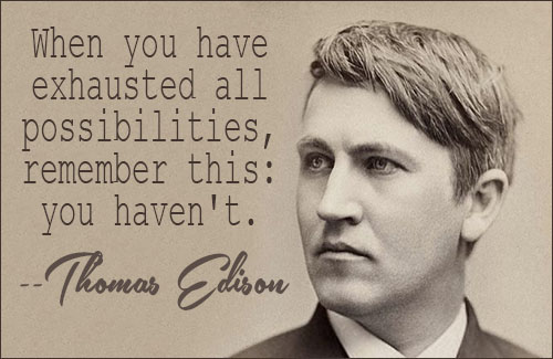 Image result for thomas alva edison quotes